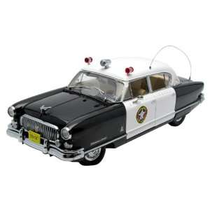  1952 Nash Ambassador Airflyte Police Car 118 Scale (Black 