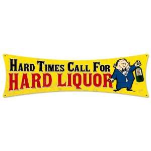  Hard Liquor Bow Tie Metal Sign