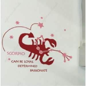 Color   Free Squeegee  Scorpion (constellation)   Removable Vinyl Art 