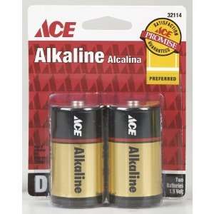 Rayovac Corporation ACE813 2 Ace Size D Alkaline Batteries 1.5 Volt 