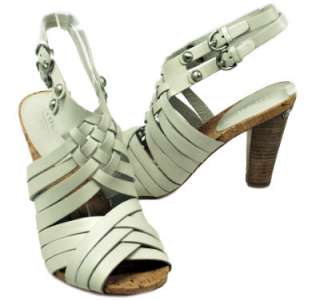   Shoes White   Black   Camel Vacchetta Adrienn Heels MSRP $168  