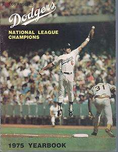 1975 Los Angeles Dodgers Baseball Yearbook Steve Garvey  
