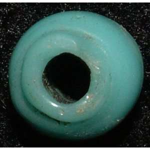   Antique Blue Viking Bead Ancient Artifact Ns3