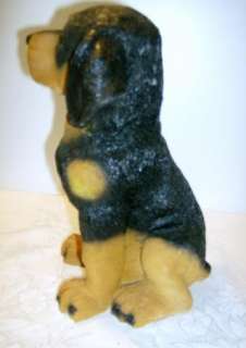 Rottweiler Dog Large Figurine or Doorstop Rottie Puppy  
