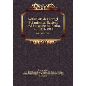   ),KÃ¶nigliches Botanisches Museum (Berlin, Germany) Engler Books