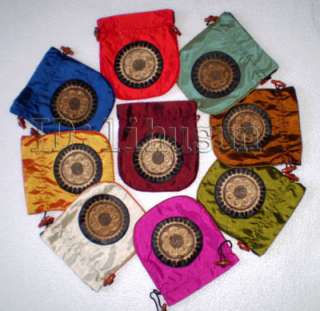 WHOLESALE 10PCS CHINESE HANDMADE silk pouch handbag  