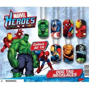  Marvel Super Heroes Dog Tag Neclaces Set of 14 Everything 