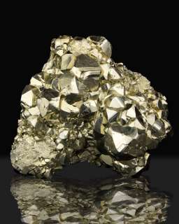 Flashing Brilliant GOLDEN PYRITE Sharp Pyritohedral Crystals Peru 