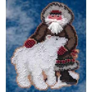  Nunavut Santa (cross stitch & bead kit) Toys & Games