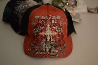 Ed Hardy Love Kill Slowly EXCLUSIVE Rhinestones Cap Hat and awesome 