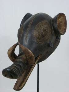 Stunning African Mask BAULE Warthog Mask Animal Mask Collectible 