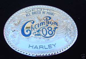 Wage Custom Silver Champion Rodeo Trophy Engrave Buckle  
