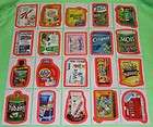 wacky packages ans7 wack o mercial red parallel set 20