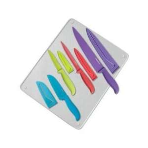  Farberware 4 Piece Resin Knife Set with Glass Cutting 