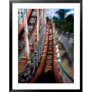  View of a Roller Coaster Ride, San Diego, California, USA 