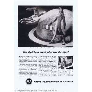  1947 RCA Trotter Portable Radio Vintage Ad Everything 
