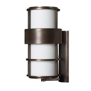   Wall Light in Vintage Black with Opal Etched glass