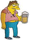 The Simpsons Barney W/ Beer Licensed Embroidered Iron On Patch SIM11