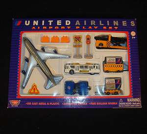 UNITED AIRLINES AIRPORT PLAYSET DIECAST METAL PLASTIC PARTS No. 76305 