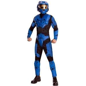 Lets Party By Rubies Costumes Halo   Blue Spartan Deluxe Adult Costume 
