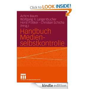 Handbuch Medienselbstkontrolle (German Edition) Achim Baum, Wolfgang 