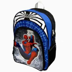  Spider Man 16 inch Backpack Blue & White Fast Forward 
