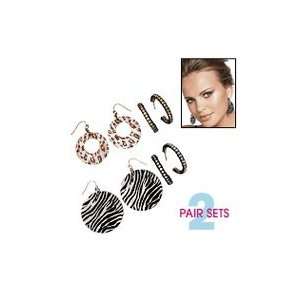 Animal Magnetism Duo Earring Set Leopard By Avon