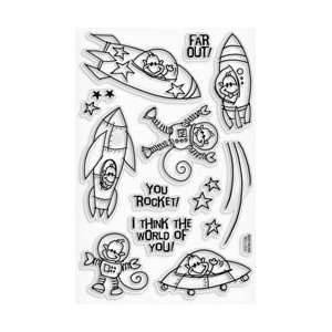   Perfectly Clear Stamps 4X6 Sheet Changito In Space