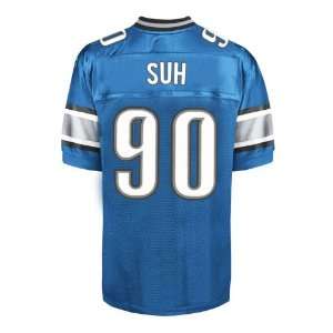  Detroit Lions #90 SUH Blue Jerseys Authentic Football 