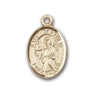 Gold Filled Baby Child or Lapel Badge Medal with St. Matthew the 