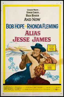 Alias Jesse James 1959 Original Movie Poster   Bob Hope  