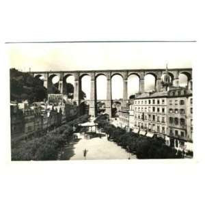   Morlaix La Place Thiers et le Viaduct RPPC France 