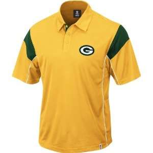  Green Bay Packers Reebok NFL Victory Yellow Polo Shirt 