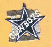 VINTAGE DALLAS COWBOYS PATCH STAR with Name unsold  