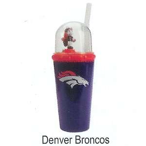 Pack of 5 NFL Denver Broncos Wind Up Mascot Drink Cups:  