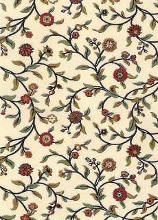 Vinings Ivory Floral Traditional Area Rug ALL SIZES  
