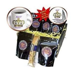 Florene Special Events   Gold Crown With Words Best Aunt   Coffee Gift 