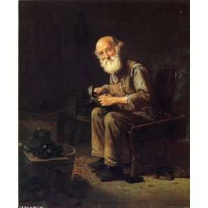  Hand Made Oil Reproduction   John George Brown   32 x 38 