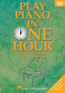 Play Piano in One Hour   Easy Beginner Lessons DVD NEW  