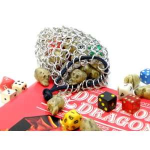   Tangled Metal Medium Aluminum Chainmail Dice Bag Pouch Toys & Games