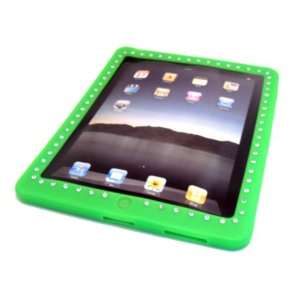  Apple iPad 1 1st Gen Green Jewel Gem Diamond Soft Silicone 