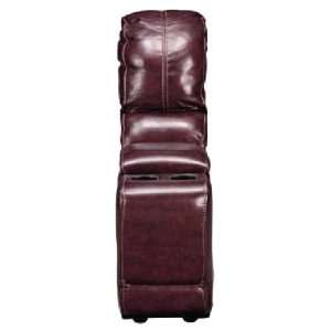  St. Malo Burgundy Leather Console