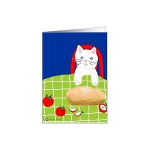 Apple Pie Cat Notecard Card