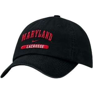  Nike Maryland Terrapins Black Lacrosse Adjustable Hat 