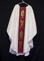   SLABBINCK CHASUBLE with Red, Clergy Priest Vestment Church Catholic