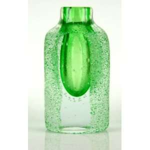  Sandy Green Art Glass Vase X228 1