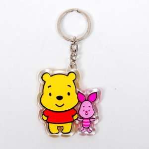  Winnie the Pooh & Piglet Keyring Keychain Key Ring Office 