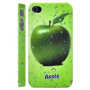 Apple Fruit Pattern Plastic Hard Case for iPhone 4