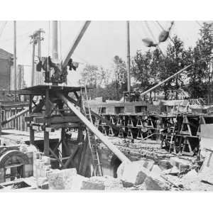  1867 photo Construction equipment at the U.S. Treasury 