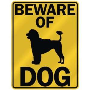BEWARE OF  PORTUGUESE WATER DOG  PARKING SIGN DOG